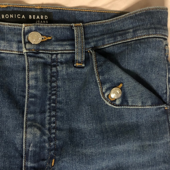 Veronica Beard High Rise Blue Jeans - Picture 4 of 12